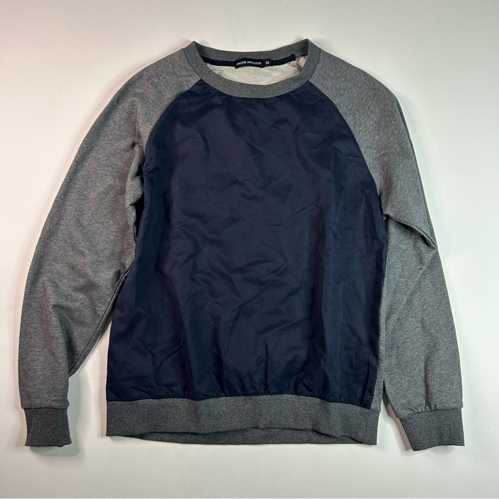 Jacob Holston Pullover Sweater Men’s Size Medium Designer Cotton Nylon Preppy